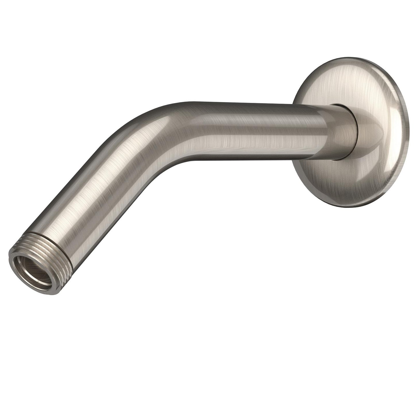 MakeFit Shower Arm, 6-Inch Universal Wall Mounted Shower Pipe Arm with Flange and Teflon Tape
