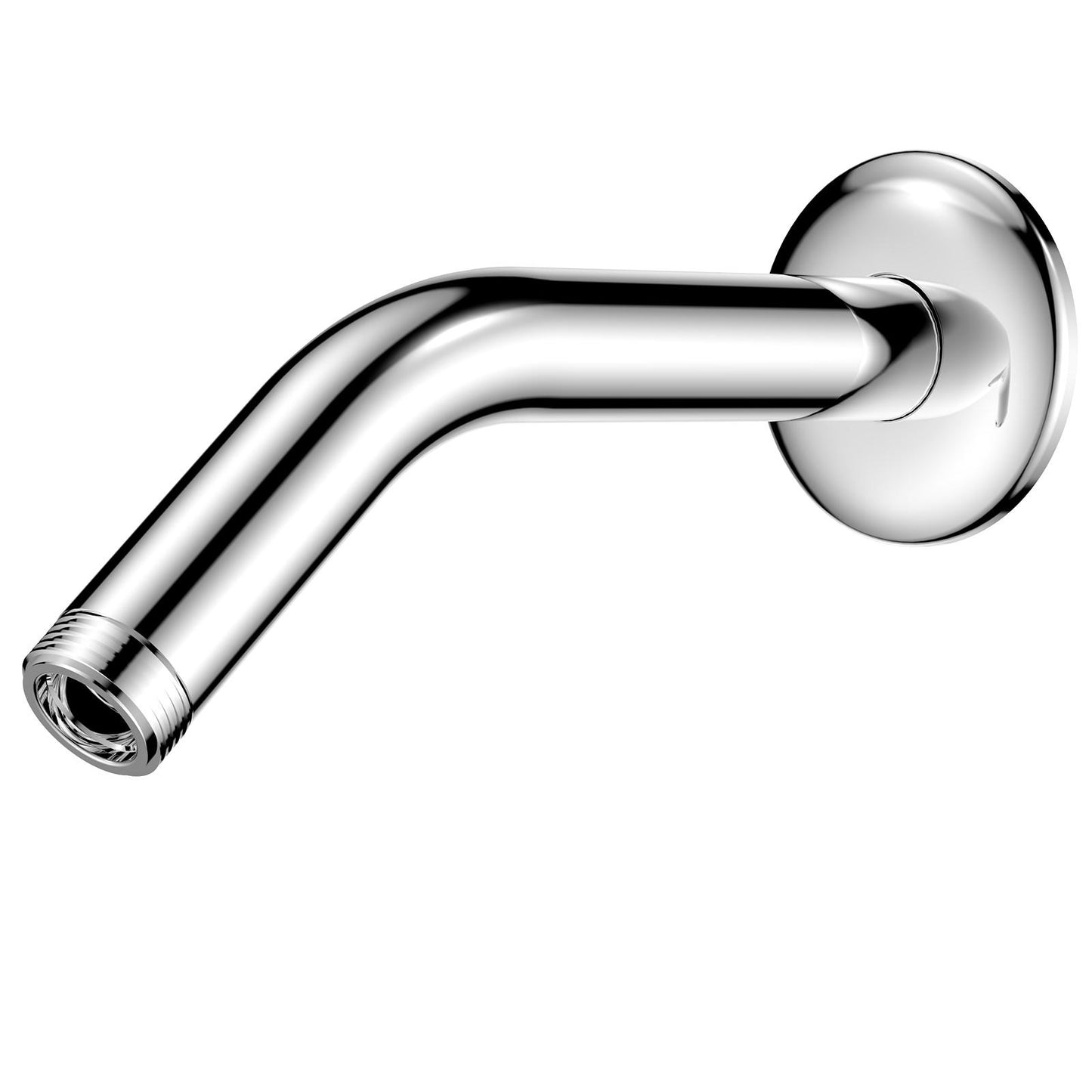 MakeFit Shower Arm, 6-Inch Universal Wall Mounted Shower Pipe Arm with Flange and Teflon Tape