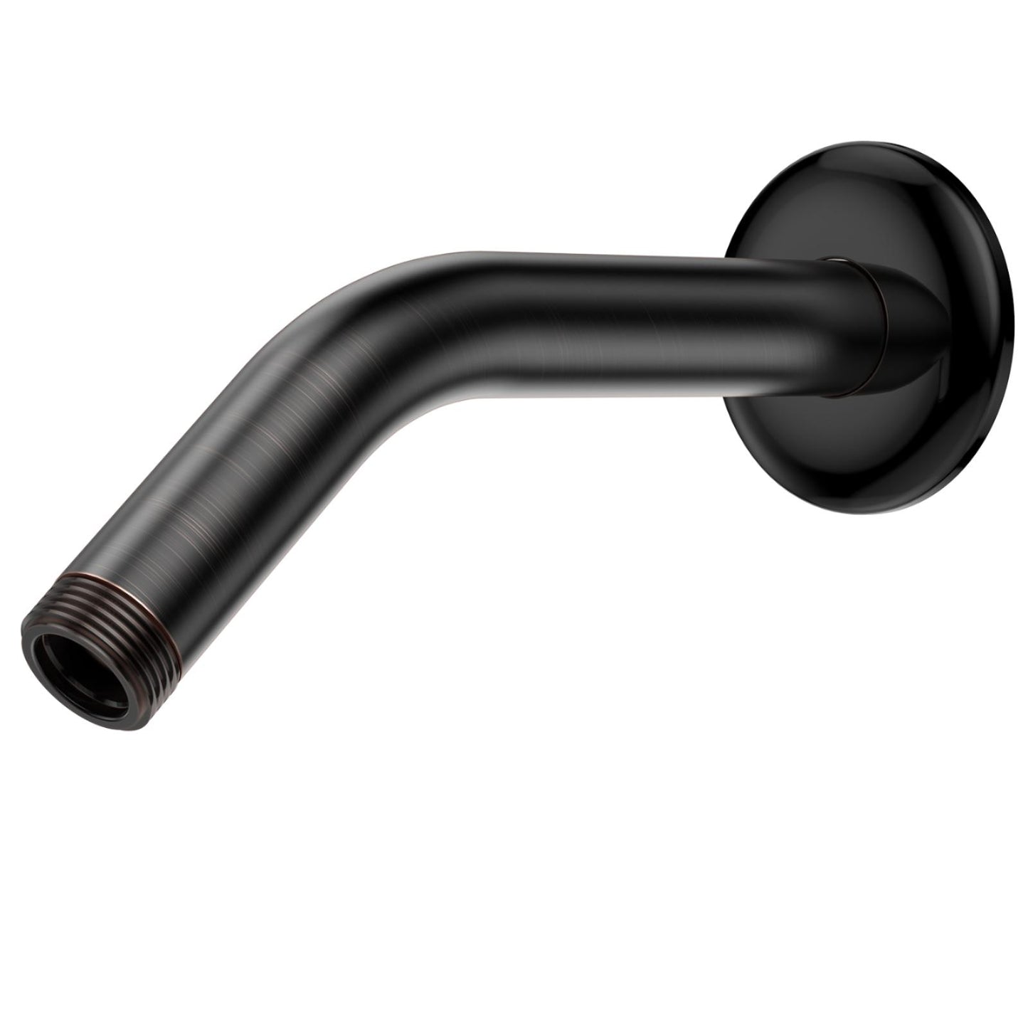 MakeFit Shower Arm, 6-Inch Universal Wall Mounted Shower Pipe Arm with Flange and Teflon Tape